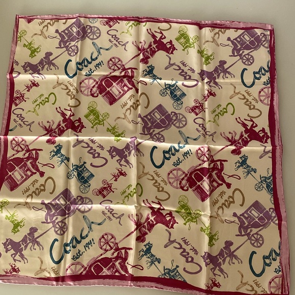 Rare Coach 1941 Carriage silk scarf - Picture 1 of 4